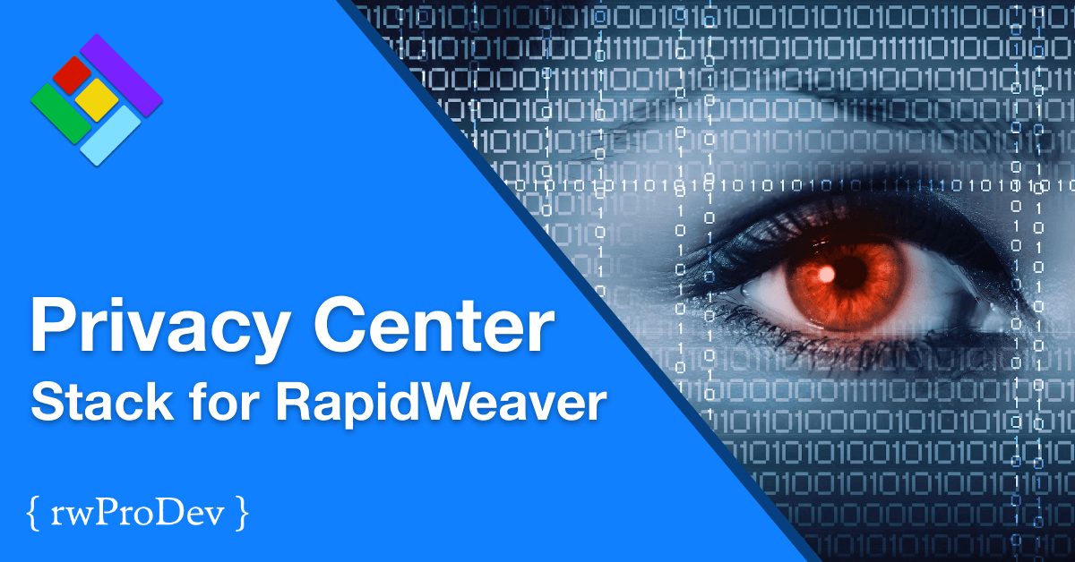Privacy Center Stack for RapidWeaver